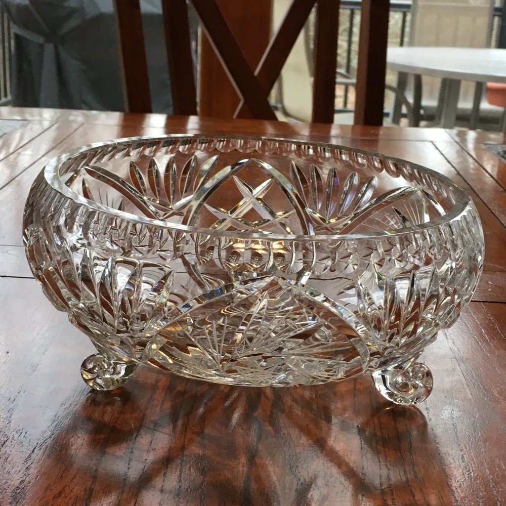 Vintage Crystal/Cut Glass Large Bowl